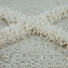 Kültéri rács mintás shaggy szőnyeg - krém 200x290 cm
