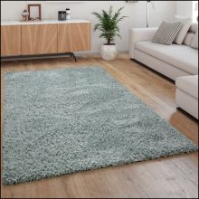 Shaggy monokróm hálószoba szőnyeg - türkiz 240x340 cm