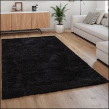 Shaggy monokróm hálószoba szőnyeg - Fekete 280x380 cm