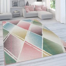   Rombusz mintás szőnyeg pasztell színekkel - többszínű 120x170 cm