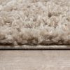 Skandináv stílusú shaggy szőnyeg - bézs 120 cm átmérőjű
