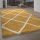 Hosszúszálú négyzetes szőnyeg - sárga 120x170 cm