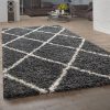 Skandináv stílusú shaggy szőnyeg - antracit 300x400 cm