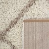 Skandináv stílusú shaggy szőnyeg - bézs és krém 300x400 cm