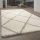 Hosszúszálú négyzetes szőnyeg - bézs-krém 60x100 cm