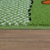 Hét állatbarát gyerekszoba szőnyeg - zöld 80x150 cm