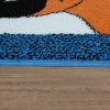 Pöttyös állatmintás gyerekszoba szőnyeg - többszínű 80x150 cm