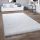 Csillogó szálú shaggy szőnyeg - fehér 60x100cm