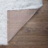 Csillogó szálú shaggy szőnyeg - fehér 140x200 cm