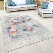   Kültéri szőnyeg vintage kockás mintával - színes 80x150 cm