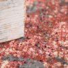 3D festék mintás szőnyeg - piros 80x150 cm
