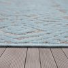 Bel- és kültéri balkon - terasz 3D sormintás szőnyeg - türkiz 160x220 cm