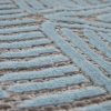 Bel- és kültéri balkon - terasz 3D sormintás szőnyeg - türkiz 160x220 cm