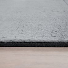 Puha plüss szőnyeg - szürke 120 cm átmérőjű