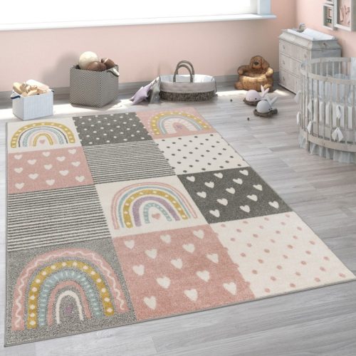 Nursery Area Rainbow Dots Heart Modern