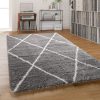Skandináv stílusú Shaggy szőnyeg - szürke 140x200 cm