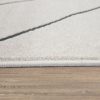 Rombuszmintás szőnyeg - fehér 80x300 cm