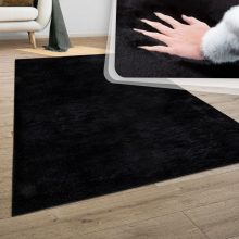 Plüss shaggy szőnyeg - fekete 160x230 cm