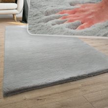Plüss shaggy szőnyeg - szürke 80x150 cm