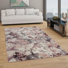 Letisztult virágos szőnyeg - rózsaszín 120x170 cm