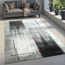 Tarka absztrakt mintás szőnyeg - szürke 80x150 cm