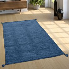 Rojtos sarkú kilim szőnyeg - kék 60x110 cm