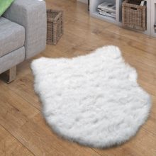 Fluffy Faux nappali szőnyeg - fehér 80x120 cm műszőrme