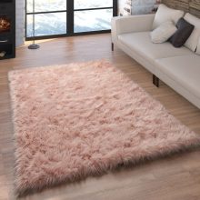 Bolyhos műszörme szőnyeg - rózsaszín 50x150 cm