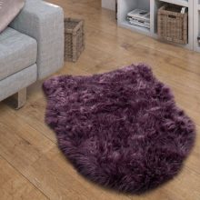 Fluffy Faux nappali szőnyeg - lila 55x80 cm műszőrme