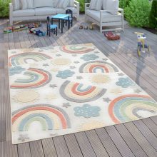   Szivárvány mintás gyerekszoba szőnyeg - többszínű 80x150 cm