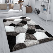 Shaggy szőnyeg absztrakt mintával - színes 60x100 cm