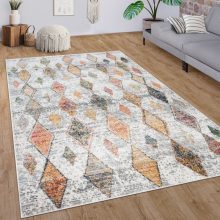   Vintage etno rombusz mintás szőnyeg - többszínű 120x170 cm