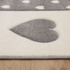 Kockázott pöttyös mintás szőnyeg - bézs 80x150 cm