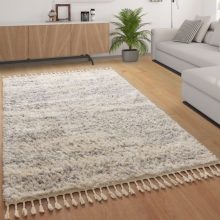   Shaggy szőnyeg hosszúszálú, Flokati stílusú - Szürke 200x280 cm