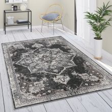 Keleti mandala szőnyeg - fekete 60x100 cm