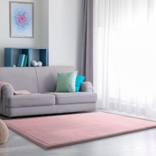   Csúszásgátlós vastag baba szőnyeg rózsaszín 200x350 cm