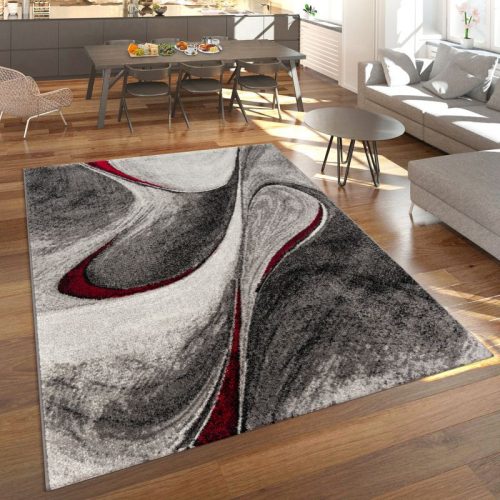 Nappali szőnyeg absztrakt mintával - Piros 240x330 cm