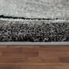 Rövidszálú szőnyeg absztrakt-hullámos mintával - szürke, kék 160x230 cm