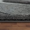 Rövidszálú szőnyeg absztrakt-hullámos mintával - szürke 80x150 cm