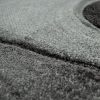 Rövidszálú szőnyeg absztrakt-hullámos mintával - szürke 80x150 cm