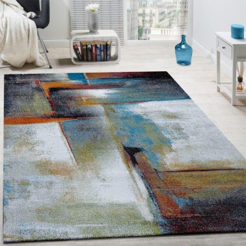 Trendy living room rug turquoise