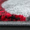 Körív mintás szőnyeg - szürke és piros 200x290 cm