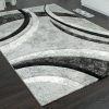 Körív mintás szőnyeg - szürke 60x110 cm