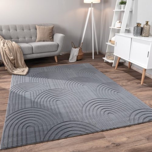 Rug Livingroom Scandi Boho Geometric Unicoloured