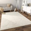 Rug Livingroom Scandi Boho Geometric Unicoloured