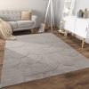 Rug Livingroom Scandi Boho Geometric Unicoloured