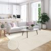 Geometric Living Room Carpet Short Pile 3D Effect