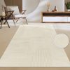 Modern Living Room Carpet Abstract Lines 3D