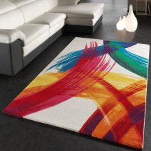 Absztrakt mintás szőnyeg - színes 80x150 cm