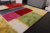Absztrakt mintás szőnyeg - pirosas-zöldes 160x230 cm